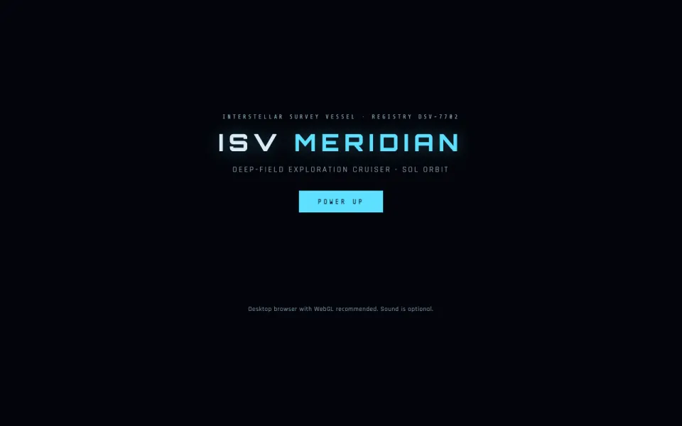 ISV Meridian starship bridge